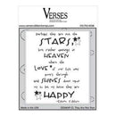 Verses Cling Stamp 4.5X6.5In - They Are Not Stars