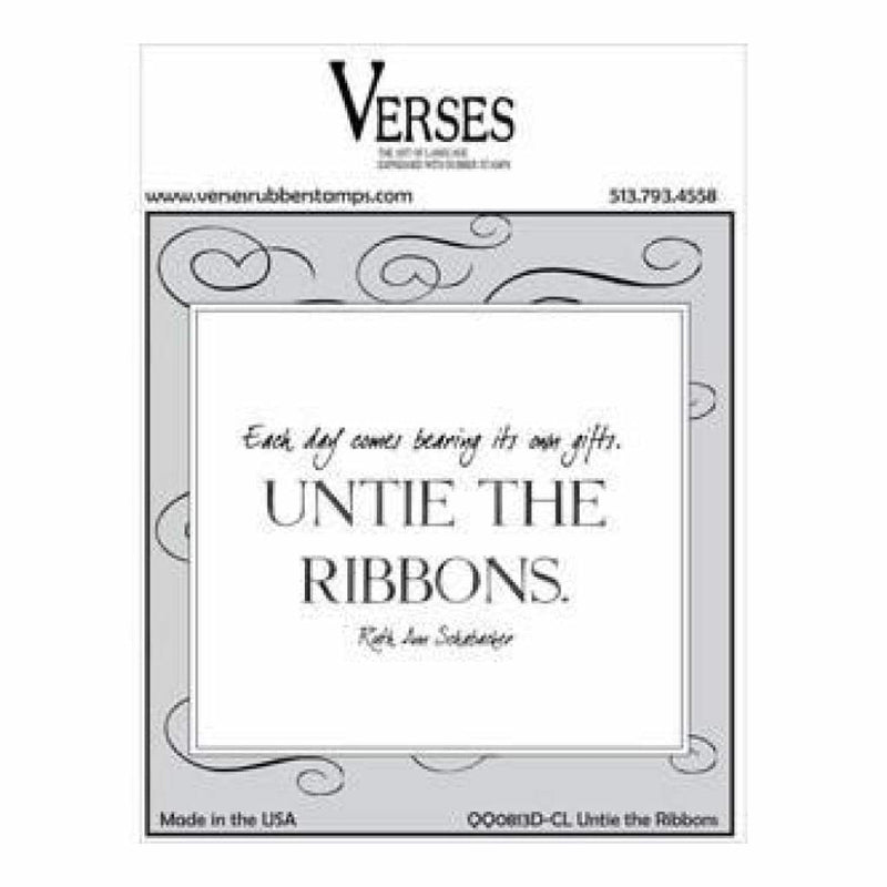 Verses Cling Stamp 4.5X6.5In - Untie The Ribbons