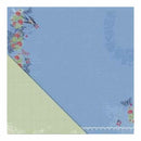 Vintage Summer - Blue Skies/Green Microcheck 12X12 D/Sided Paper  (Pack Of 10)