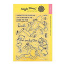 Waffle Flower Crafts Clear Stamp 5 inch X7 inch - Sandy Toes