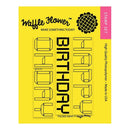 Waffle Flower Crafts Clear Stamps 3inch X4inch Folded Happy