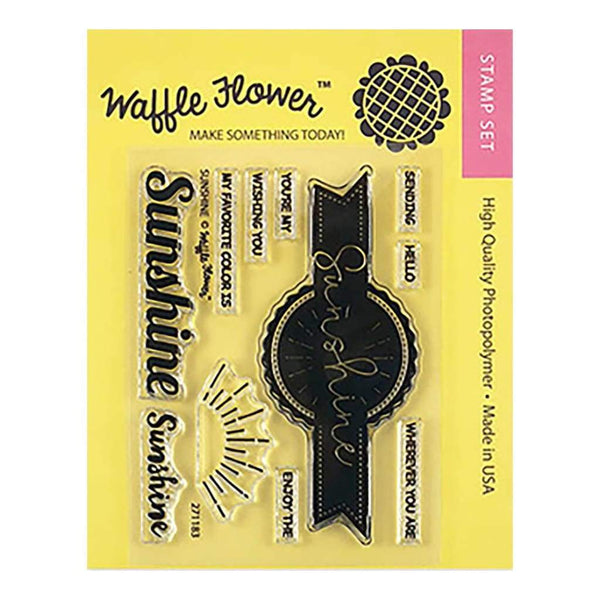Waffle Flower Crafts Clear Stamps 3inchX4inch - Sunshine