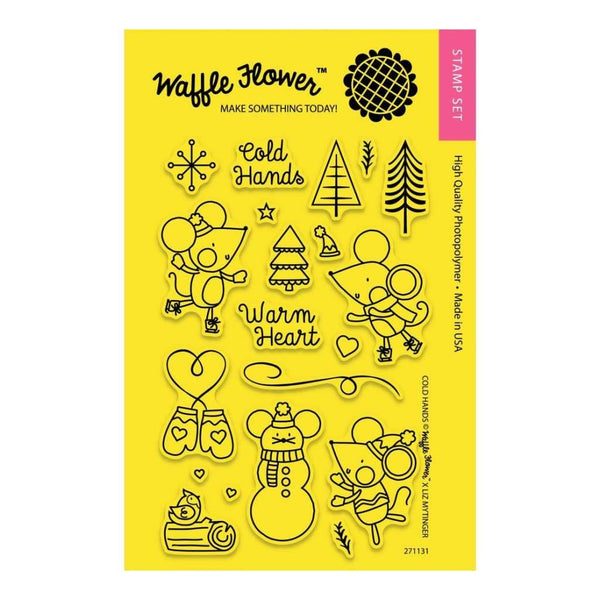 Waffle Flower Crafts Clear Stamps 4 inch X6 inch Cold Hands