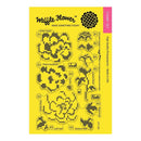 Waffle Flower Crafts Clear Stamps 4 inch X6 inch Stitched Peonie