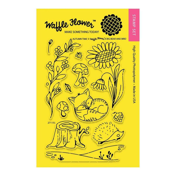 Waffle Flower Crafts Clear Stamps 4inch X6inch Autumn Time