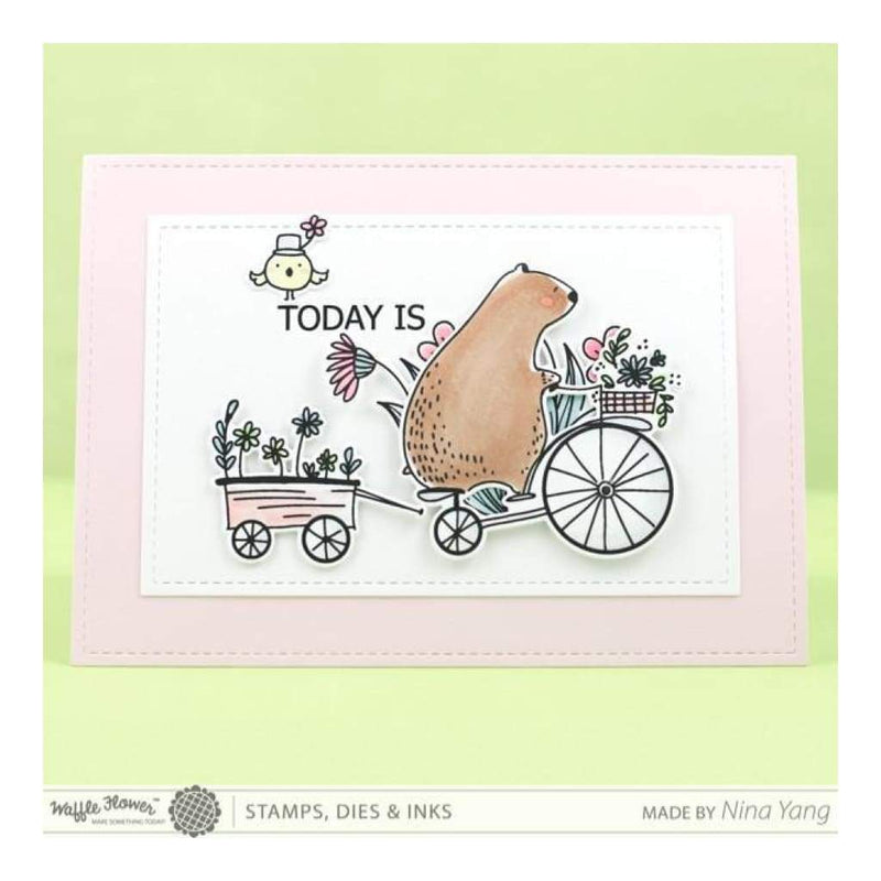 Waffle Flower Die Happy Day*