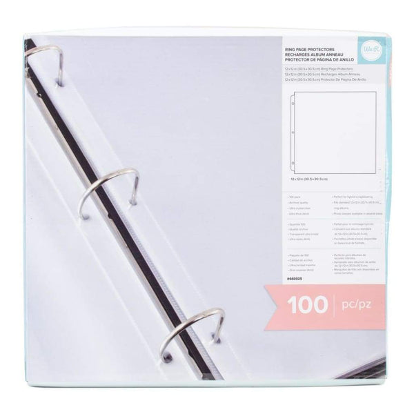 We R Memory Keepers  - 3-Ring Page Protectors 12"X12" 100 pack