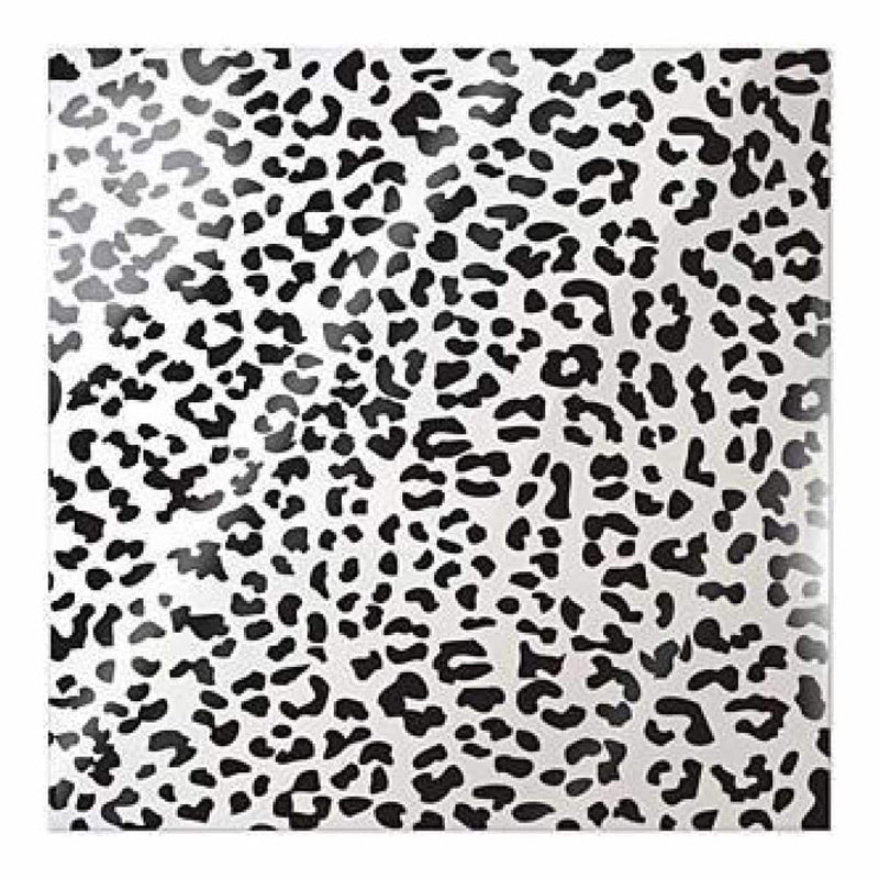 We R Memory Keepers - Clearly Posh Acetate Sheets 12 Inch X12 Inch  Cheetah  With Black Foil