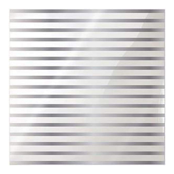 We R Memory Keepers - Clearly Posh Acetate Sheets 12Inch X12inch  - Stripe  With Silver Foil