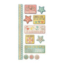 We R Memory Keepers - Down the Boardwalk Collection - Embossed Cardstock Sticker