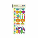 We R Memory Keepers - Funfetti Collection - Embossed Cardstock Stickers