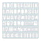 We R Memory Keepers - Heatwave Stencil 7Inch X7inch  - Sans Serif