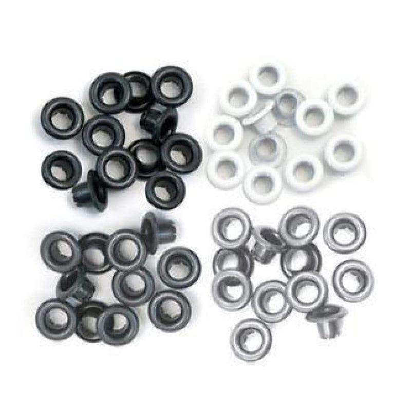 We R Memory Keepers Standard Eyelets - Grey 60 pack - 1/3 inch