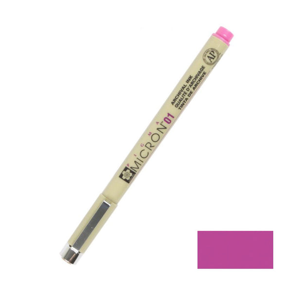 Pigma Micron Pen 01 .25mm Open Stock - Rose*
