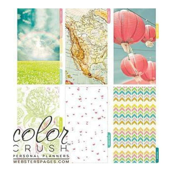 Webster's Pages -Colour Crush A2 Personal Planner Divider Set Kit - Life Is Beautiful