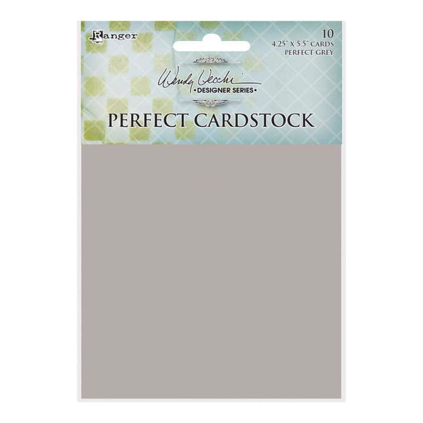 Wendy Vecchi Perfect Cardstock 4.25 inch X5.5 inch 10 pack - Grey Cards