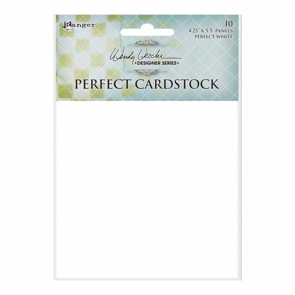 Wendy Vecchi Perfect Cardstock 4.25 inch X5.5 inch 10 pack - White Panels