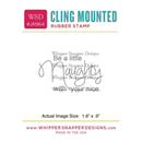 Whipper Snapper Cling Stamp 2.5 inch X3.5 inch Little Naughty
