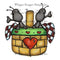 Whipper Snapper Cling Stamp 4 Inch X6 Inch  - Ant In Picnic Basket