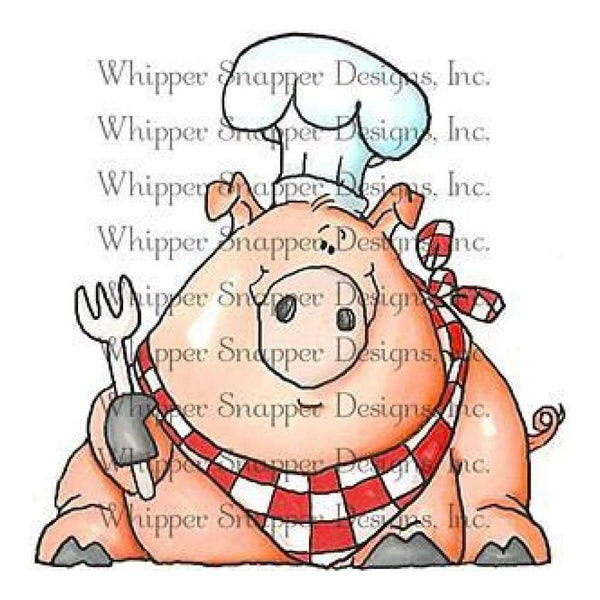 Whipper Snapper Cling Stamp 4 Inch X6 Inch  - Let's Eat