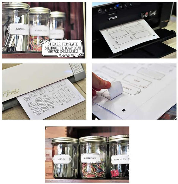 Poppy Crafts A4 Printable Sticker Paper - White - 10 Pack