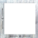 Poppy Crafts Premium Textured Cardstock 12"x 12" 250gsm - 10 Sheets - White