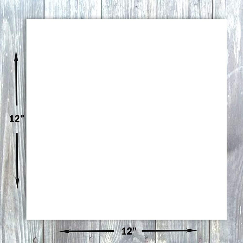 Poppy Crafts 12"x 12" Premium White Cardstock 350gsm - 10 Sheets