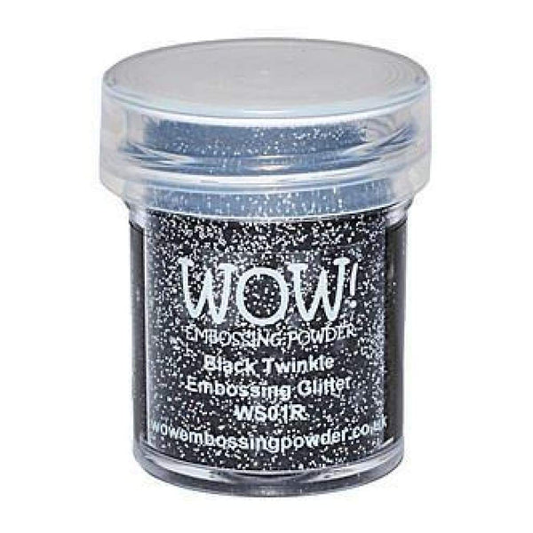 Wow  Embossing Powder - Black Twinkle