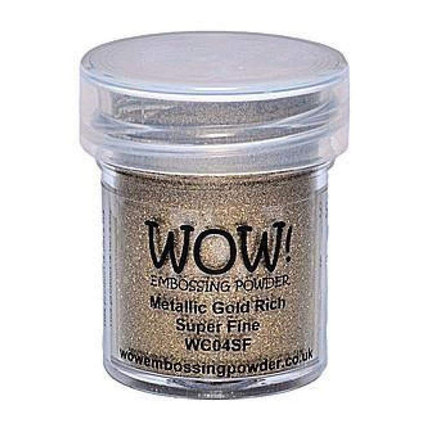 Wow! Embossing Powder Super Fine 15Ml Gold Rich