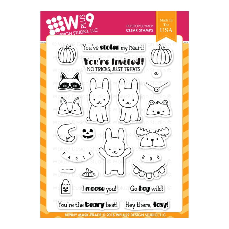 WPLUS9 - Stamp set - Bunny Mask-erade