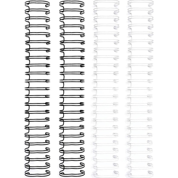 Cinch Wires 1 inch 4 pack Black & White