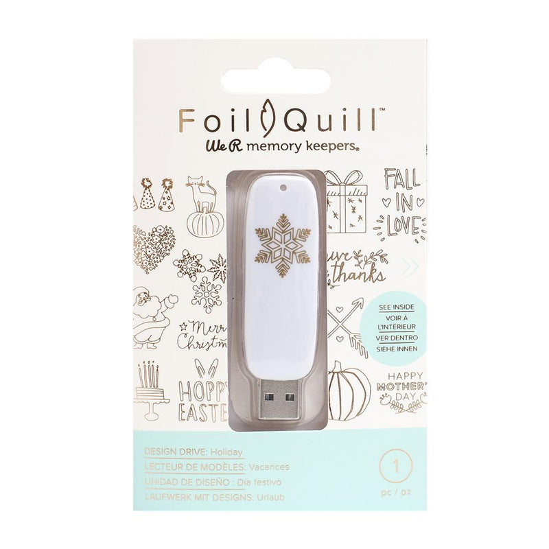 We R Memory Keepers Foil Quill USB Artwork Drive Holiday