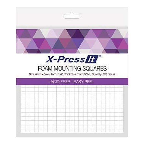 X-Press It Foam Mounting Squares 6X6mm 576 Pieces