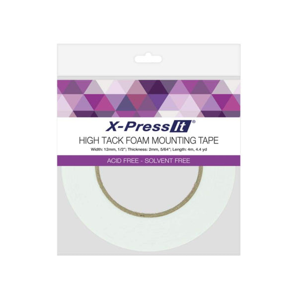 X-Press It Foam Tape Acid Free High Tack 12mm x 4m