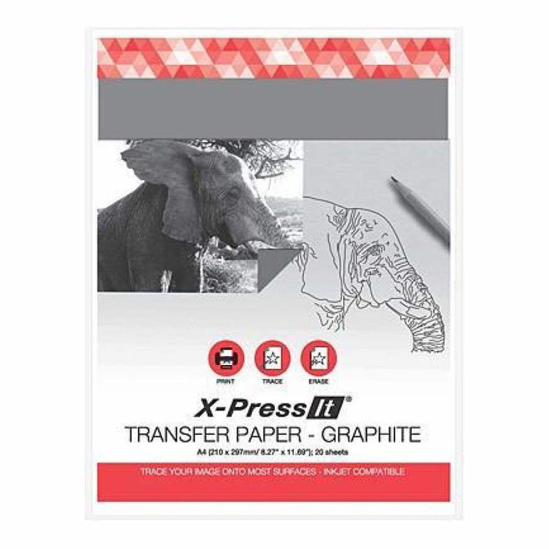 X-Press It Transfer Paper Graphite A4 20Sht