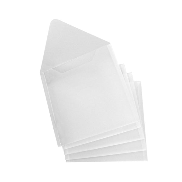 Universal Crafts Plastic Storage Envelopes 5 Pack - 13"x13"
