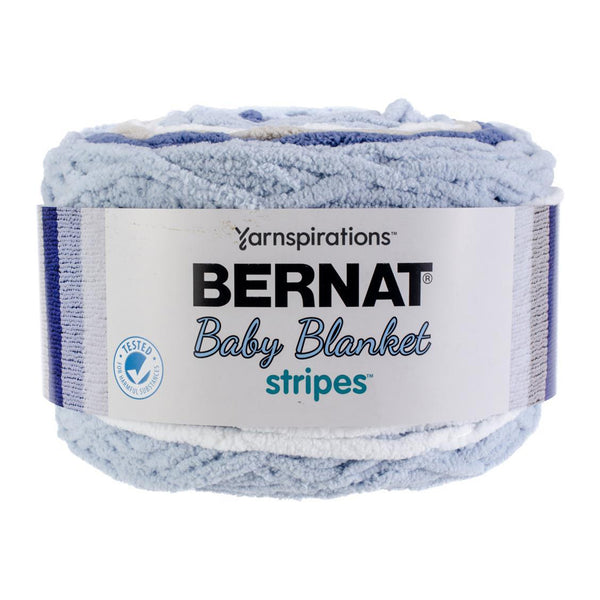 Bernat Bernat Baby Blanket Stripes Yarn - Stonewash 300g