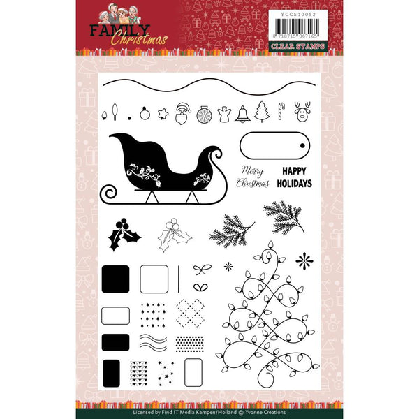 Find It Trading Yvonne Creations Clear Stamps - Family Christmas*