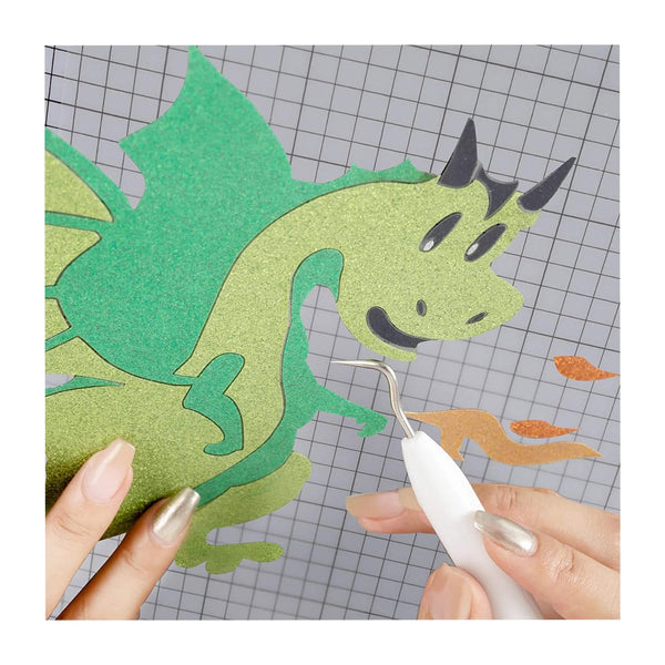 Poppy Crafts 10"x5' Heat Transfer Glitter Vinyl - Silver*