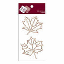 Zva Creative - Maple Leaves Crystal - Orange/Champagne/Chocolate