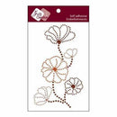 Zva Creative - Self Adhesive Crystals - Blooming - Chocolate Champagne And Orange